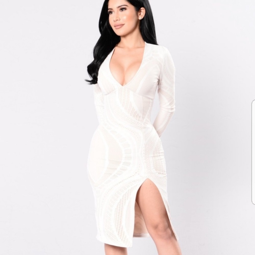 Texture Me Up White Dress